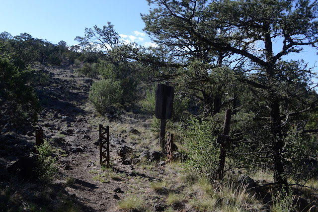 Gila Wilderness sign and barriers