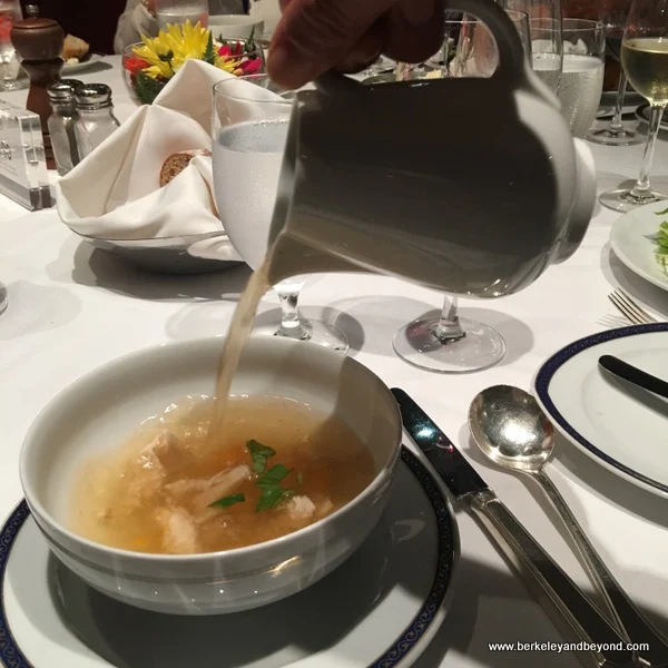 soup service aboard Holland America Line’s Nieuw Amsterdam