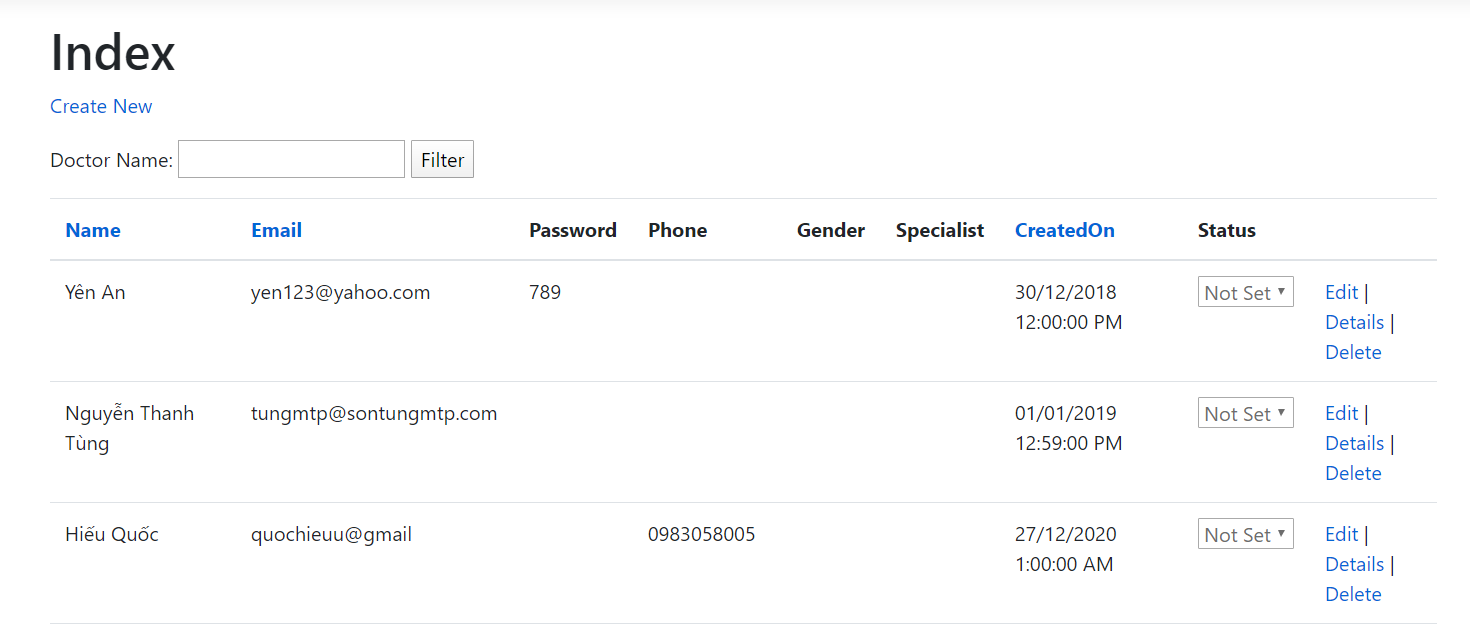 #3 Thêm sắp xếp (Sorting) dữ liệu cho bảng trong ASP.NET Core MVC