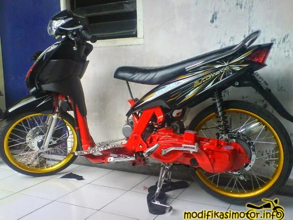 Gambar Foto Modifikasi Motor Mio Soul J Sporty Terbaru 