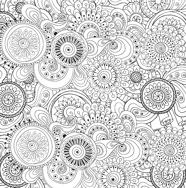 Stress Coloring Books For Adults  Amazon  Peaceful Paisleys Adult  Coloring Book  Stress Relieving
