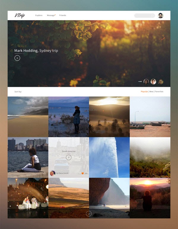 Freebie psd: Travel video book