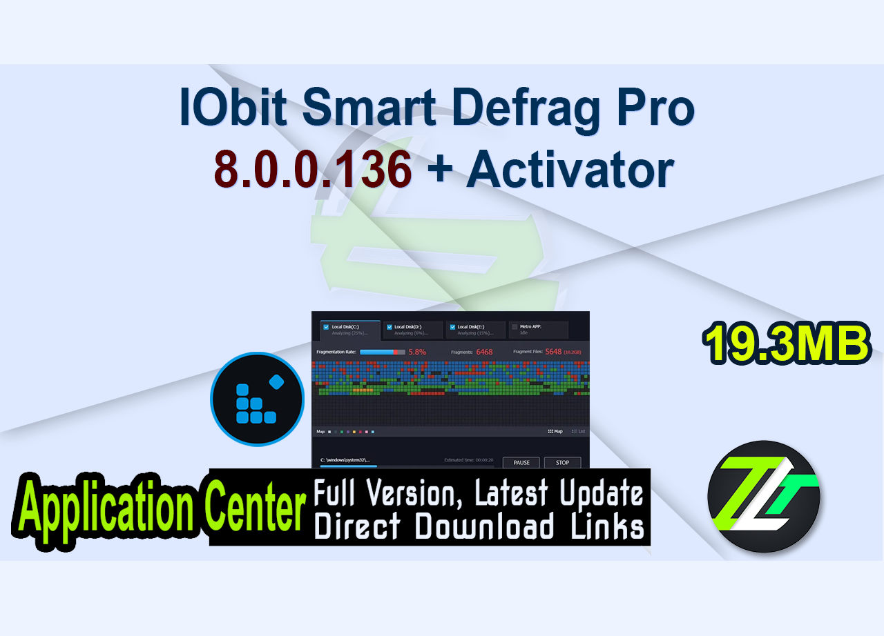 IObit Smart Defrag Pro 8.0.0.136 + Activator