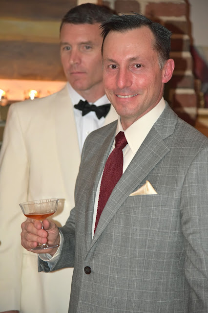 Chef Reiton could not look more dapper with his Negroni in hand