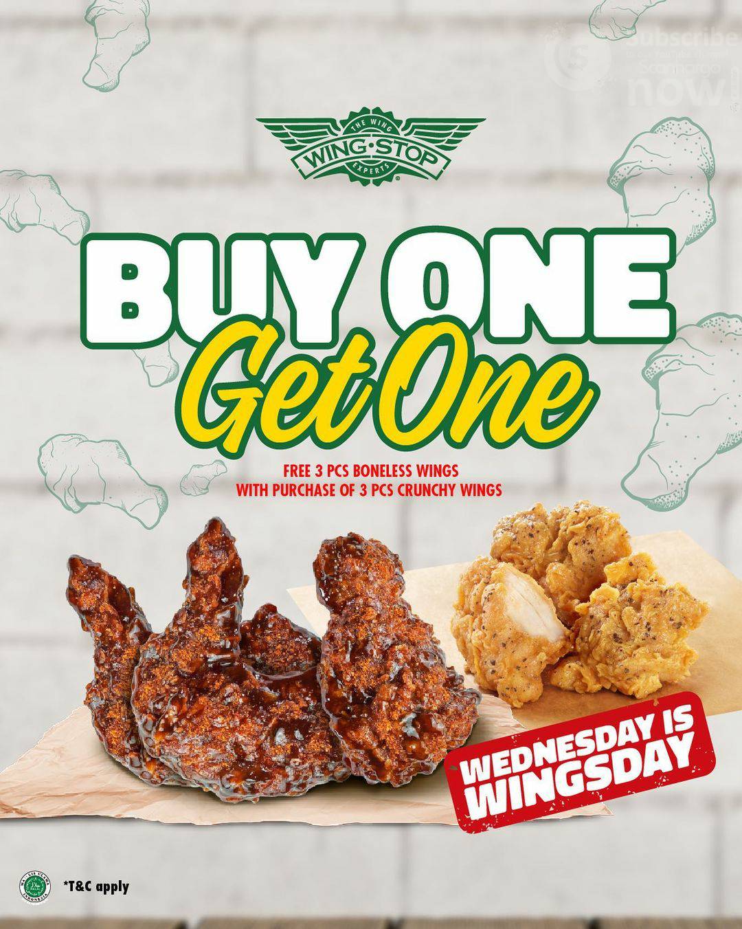 Promo Wingstop Wednesday is Wingsday Buy 1 Get 1*