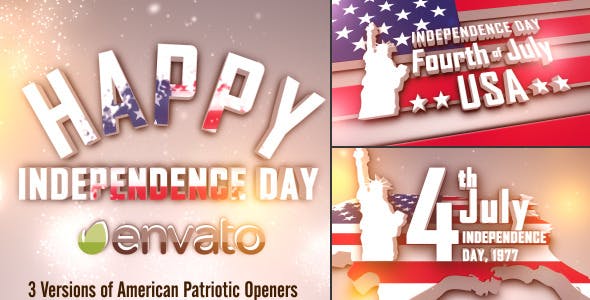 USA Freedom Patriotic Openers Pack : After Effects Template 
