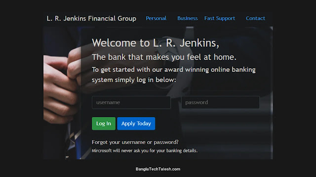 Signing Into Your Bank With the Scammer