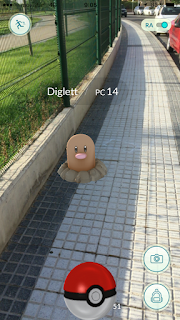 PokemonGO cómo veo al pokemon en la pantalla