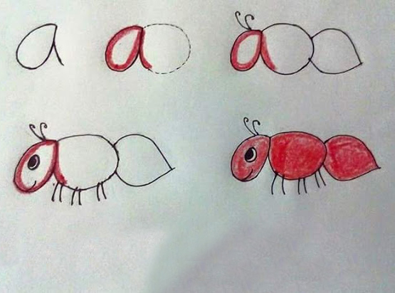 Berlatih Menggambar Semut  Cerita Tentang Semut 