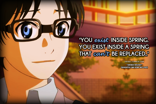 Hans Christian Karunia : Anime Quotes dari Shigatsu Wa 