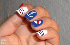 Unha Decorada - Marinheiro 2