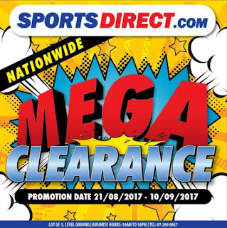 Sports Direct Nationwide Mega Clearance at KSL City (21 August - 10 September 2017)