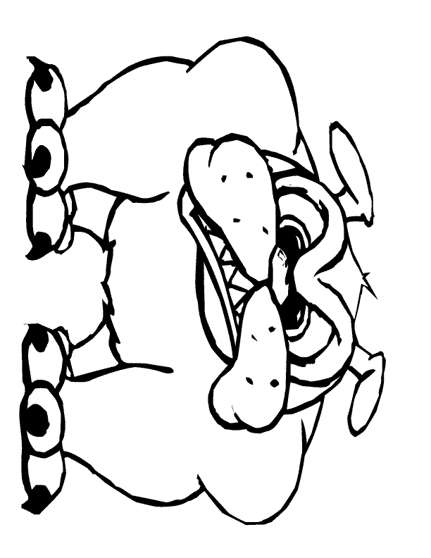 Cartoon Dog Coloring Pages
