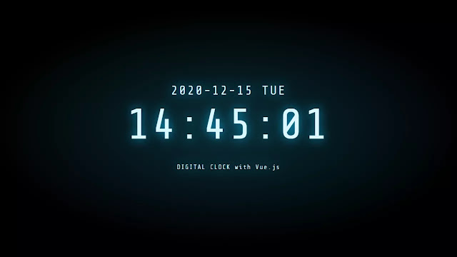 Working Digital Clock with Glowing Effect