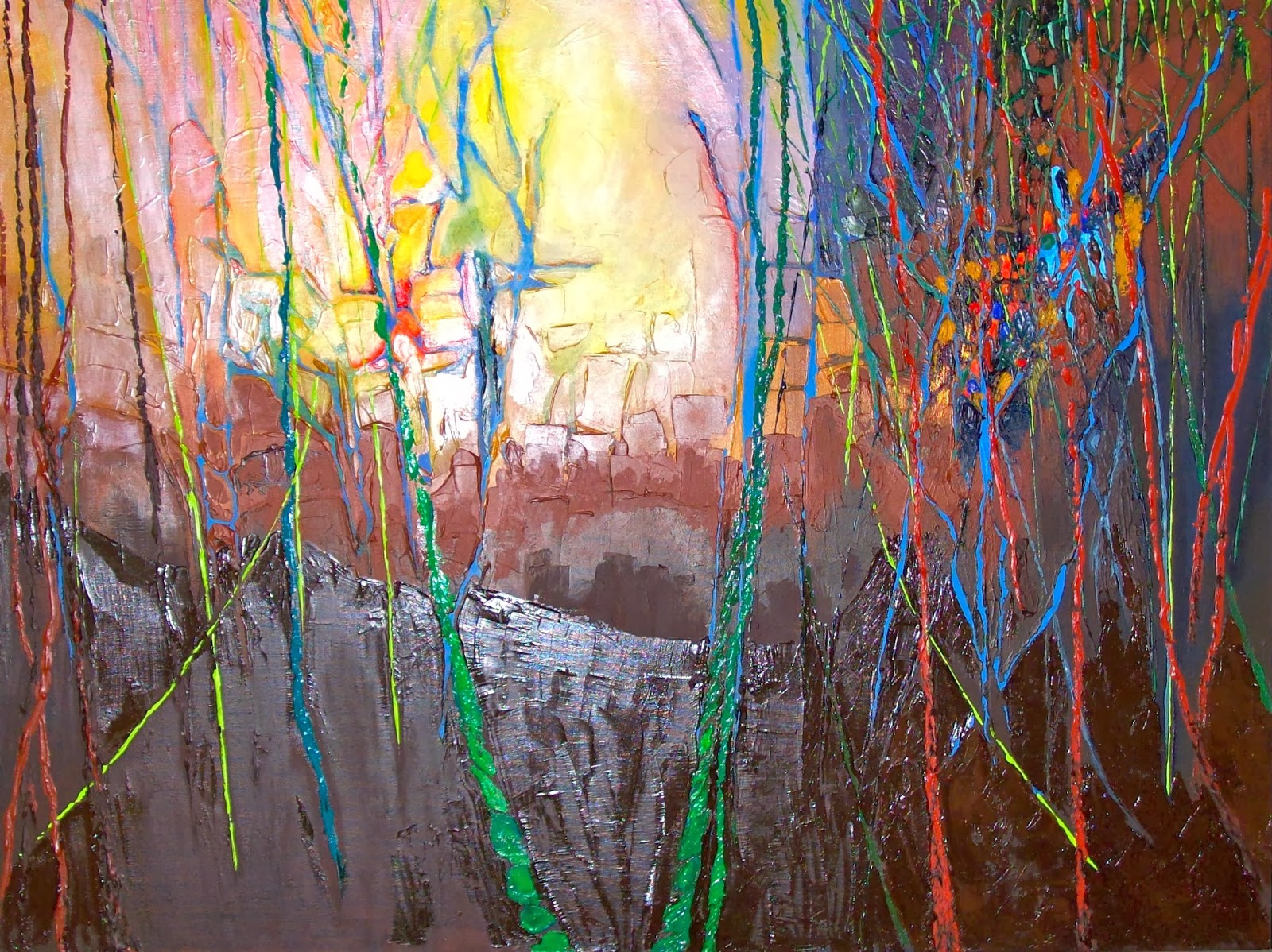 Abstract Landscape - revisited and finished – Stephen Lursen Art