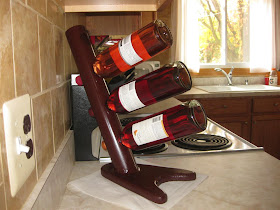 how to make a wine rack, homemade, bottles