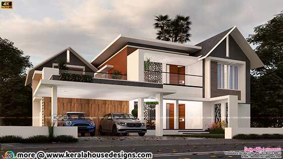 Modern Mixed Roof House Design in Tanzania