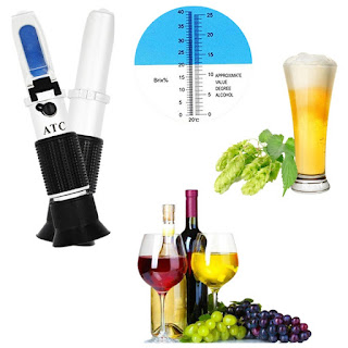 máy đo độ brix trong rượu và bia