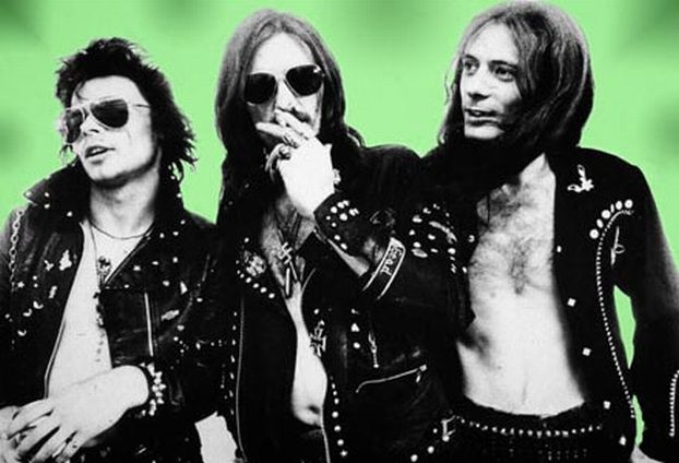 Left to right Phil Taylor Lemmy Kilmister and Eddie Clarke