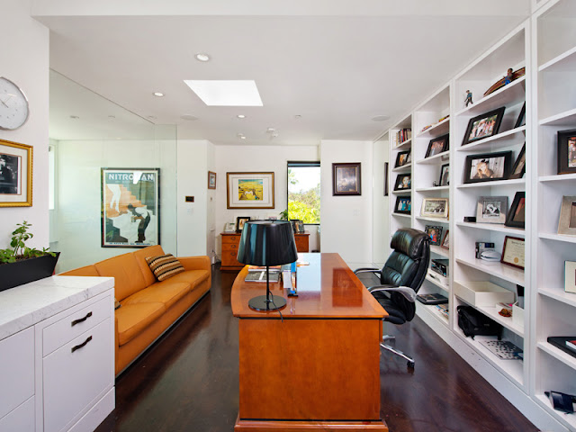 Photo of modern home office interiors in the Bel Air amazing home