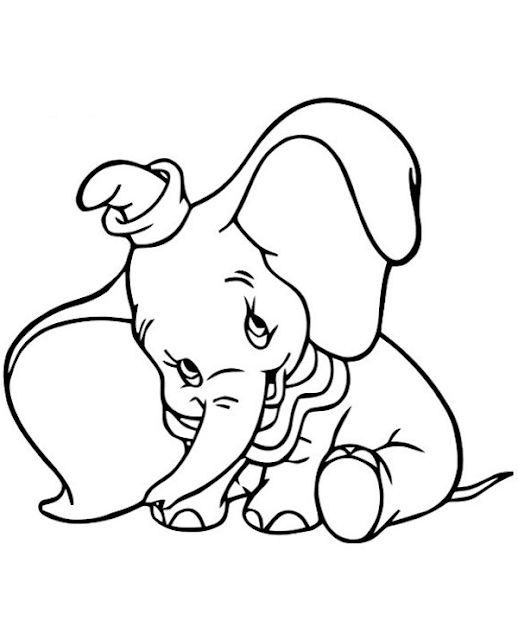 Top 7 Dumbo Coloring Pages - Dumbo and the Elephant - FREE