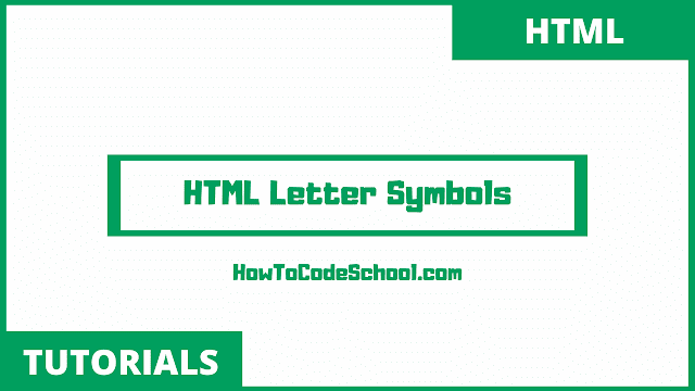 HTML Letter Symbols Code