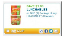 Lunchables Snackers Coupon