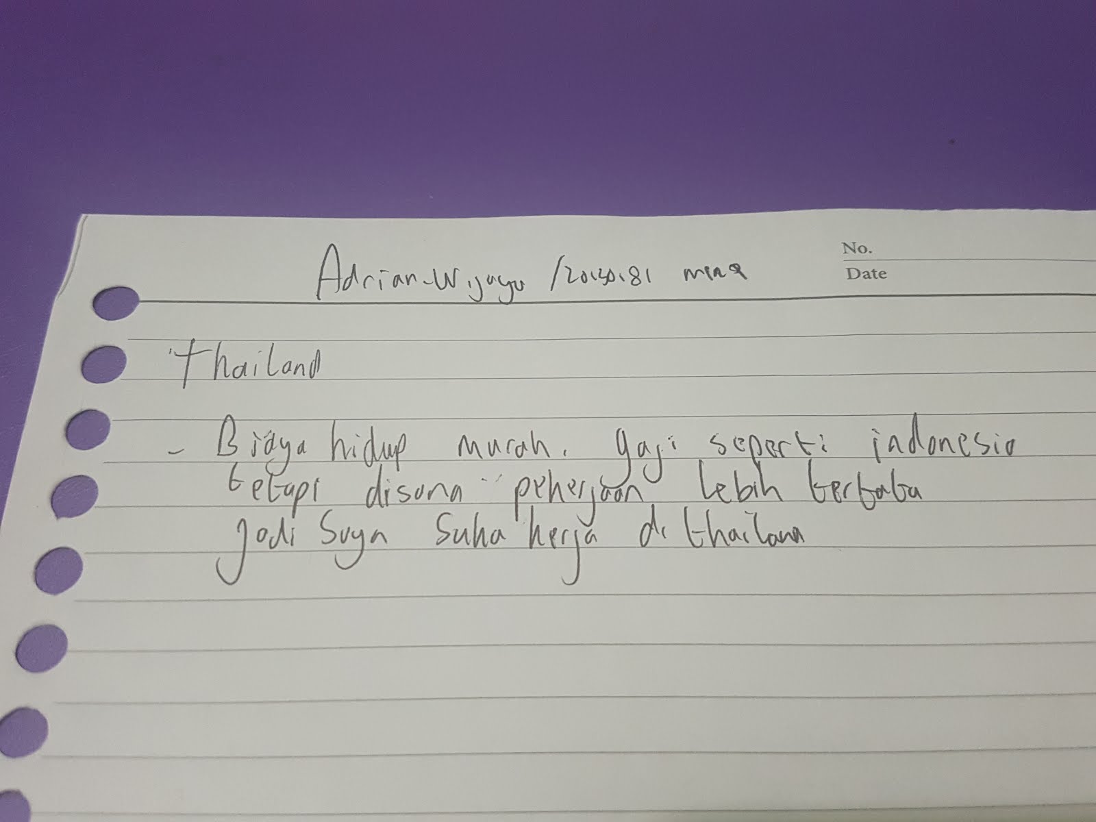 Jadi jika saya ditawarkan untuk menjadi ekspatriat di Thailand saya cukup tertarik Meskipun rata rata gaji perbulan disana tidak terlalu besar