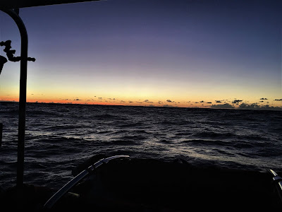 Dusk at sea in Pacific