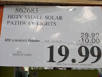 Hgtv Home 8 Piece Led Solar Pathway Lights Costco