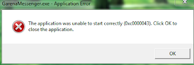 Cara Atasi Error 0xc0000043 Messenger Garena Plus di Diskless Cyberindo 