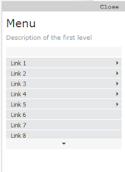 Vertical drop down menu with jQuery