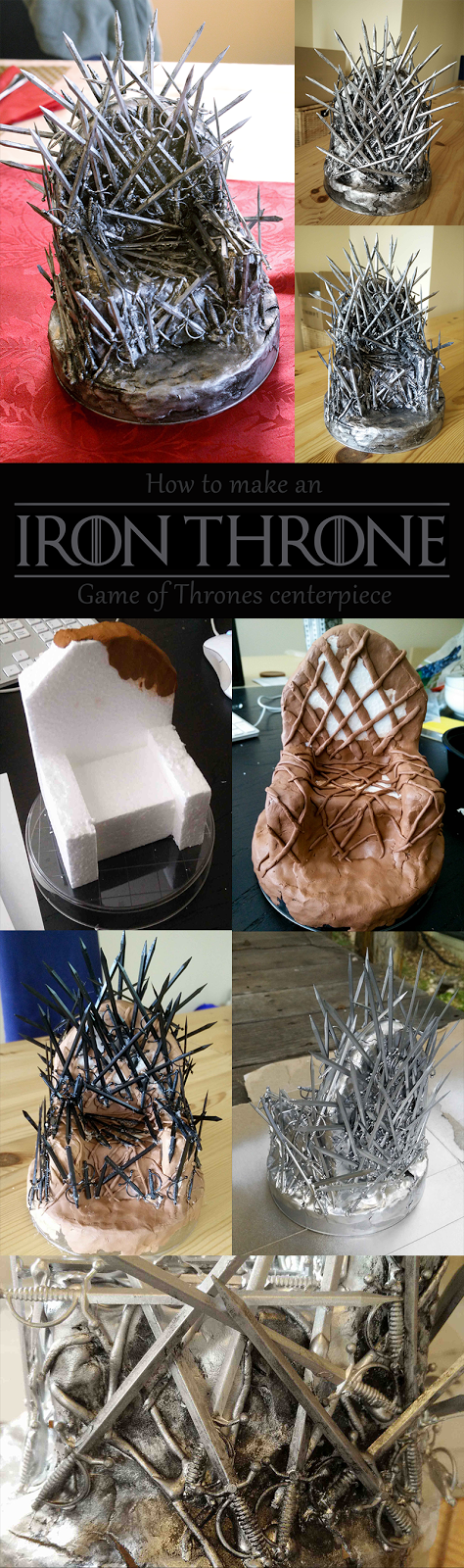 step-by-step instructions for crafting your own iron throne from cocktail swords