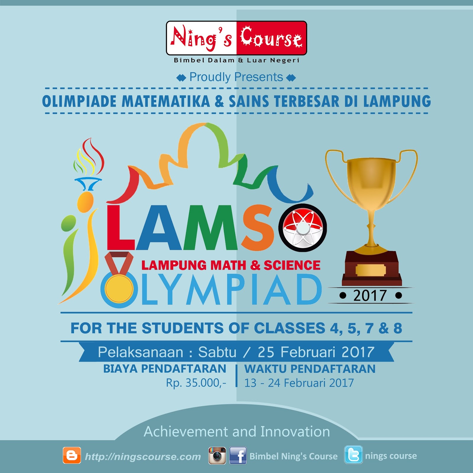 Panduan Lengkap LAMSO 2017 Olimpiade Matematika dan Sains Tingkat SD & SMP se Lampung