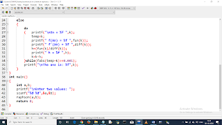 Write a C program to find the root of equation using Newton Raphson Method. Equation: 2x^3-6x^2+6x-1. pic 2