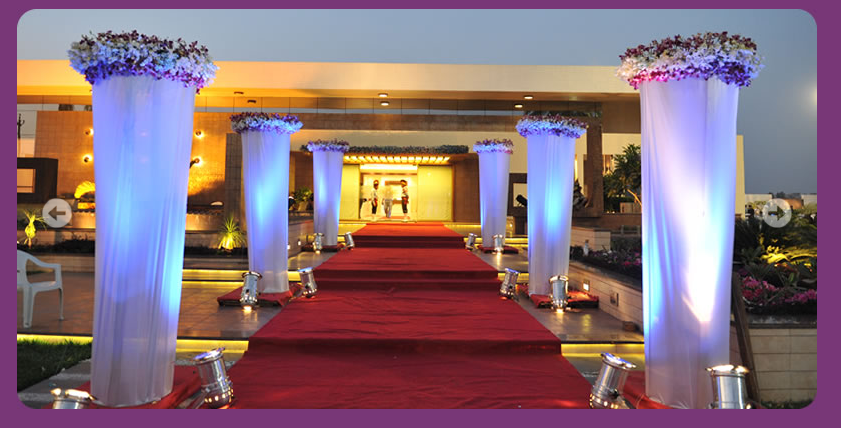 A WEDDING  PLANNER Indian  Wedding  Hall and Mandap Entrance  