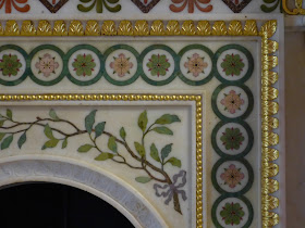 Detail of Robert Adam fireplace in Round Room, Strawberry Hill   © A Knowles 2014