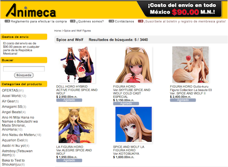 figuras Spice and Wolf
