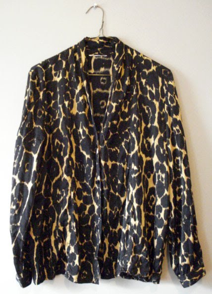 leopard print blouse. the imaginary-animal-print