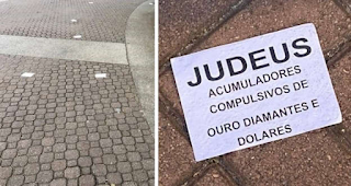 Mensagens antissemitas são jogadas na Barra da Tijuca RJ