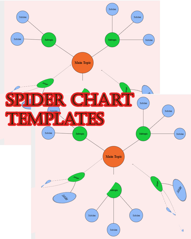 Spider Diagram Templates in PDF