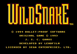 wild snake game gear