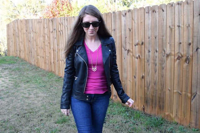 vegan leather, fall style, leather jacket