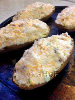 making twice baked potatoes