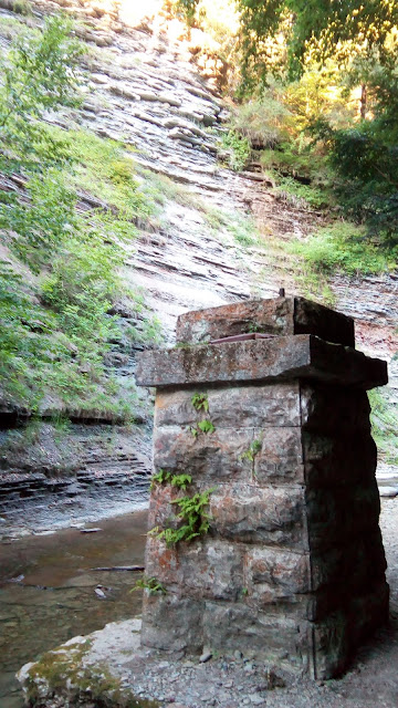 Similar to the first structure, this one has what appears to be brick layering around its walls. 