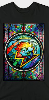 Stained Glass Pony Shirt Rainbow Dash