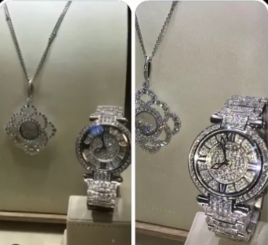 SEE THE EXPENSIVE DIAMOND NECKLACE AND WATCH TONTO DIKEH’S HUSBAND GAVE HER [PHOTOS]