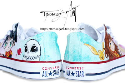 Custom Shoes harry potter chibi