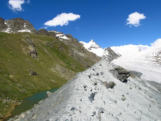 morena boczna lodowca Findelgletscher