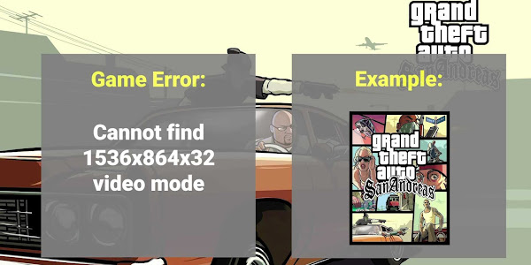 Cannot find 1536x864x32 video mode (GTA: San Andreas) // How to fix